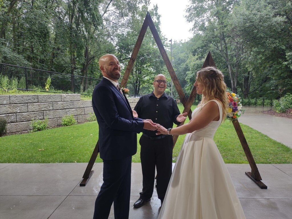 Post ceremony at Shelter in St. Louis Park